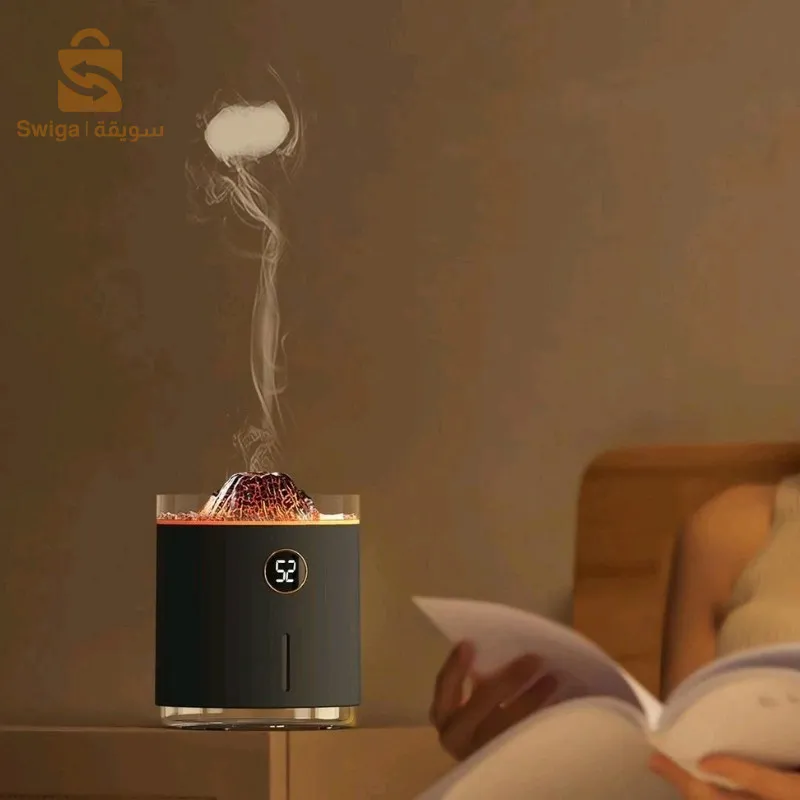 Next
Diffuseur d'arôme de flamme à affichage numérique, brumisateur froid à ultrasons a 2 modes, 350ml, 1200mAh