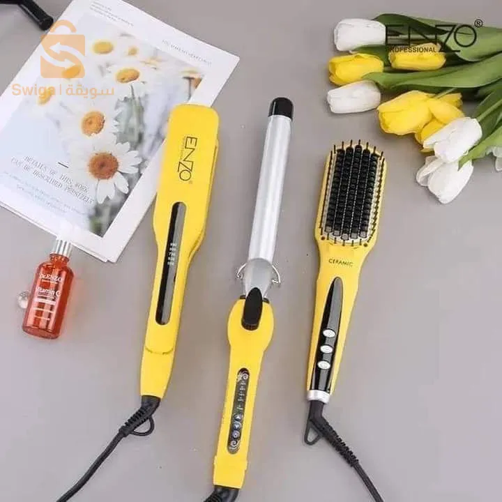 طقم انزو البلاتيني الاصفر الفاقع 4 في 1 👍‏Enzo Platinum Collection EN-3955