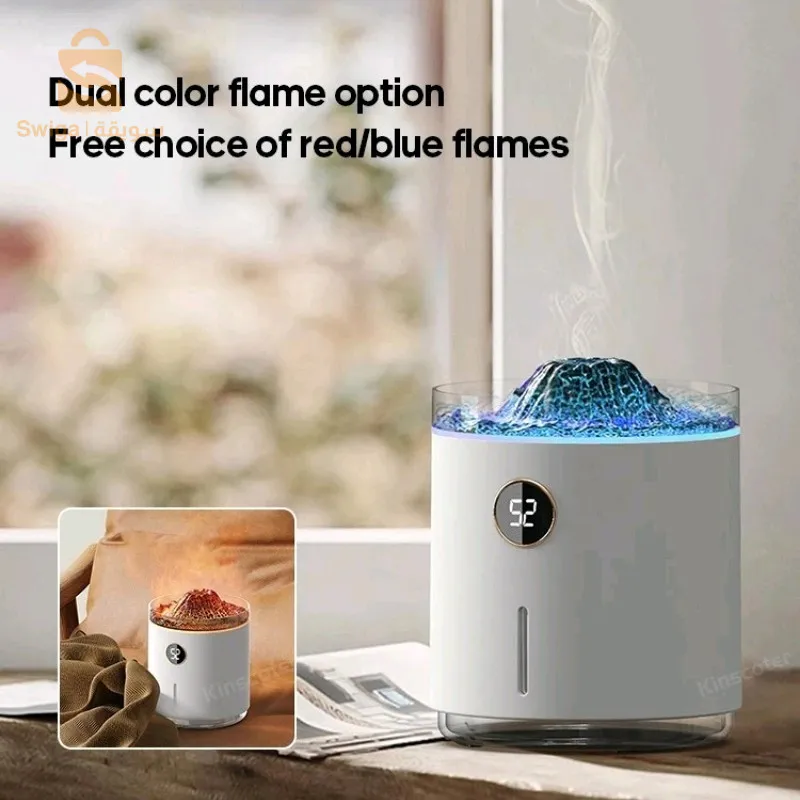 Next
Diffuseur d'arôme de flamme à affichage numérique, brumisateur froid à ultrasons a 2 modes, 350ml, 1200mAh