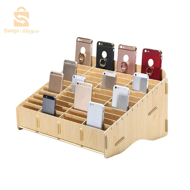 Organisateur d'outil de réparation de téléphone Portable  , boîte de Rangement en Bois multifonctionnelle