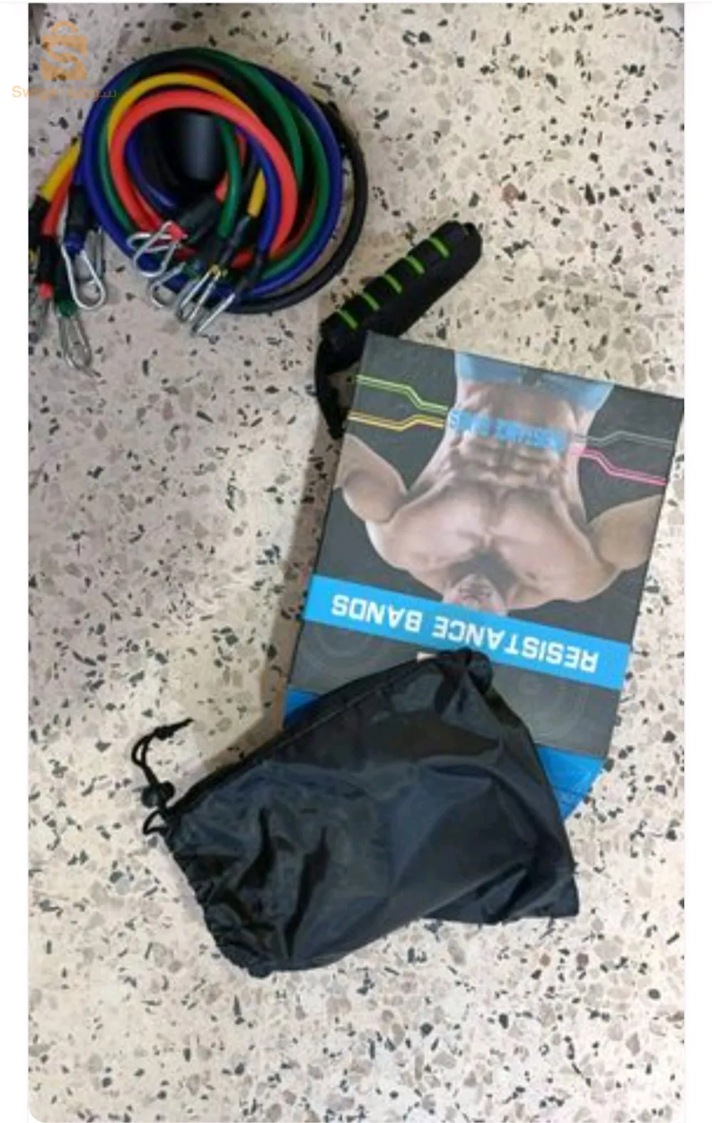 مطاط مقاوم 💪.تمارين منزلية لتقوية العضل