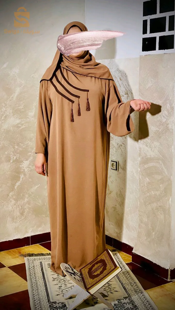 طقم صلاة حجاب و خمار متوفر ب3الوان و التوصيل متوفر في جميع الولايات