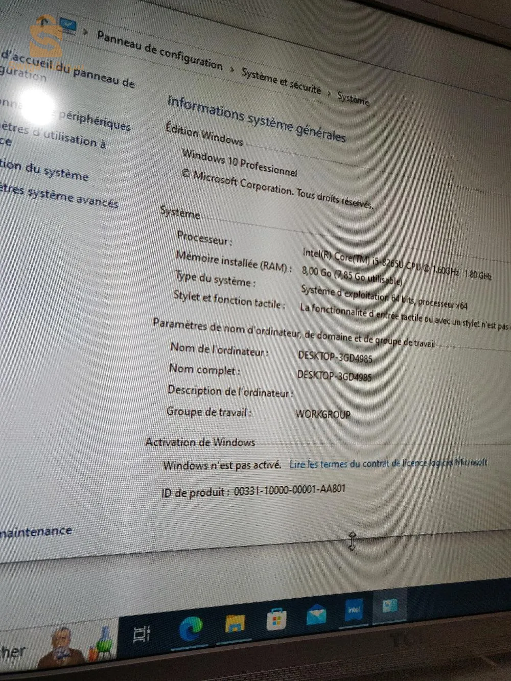 Pc Acer Aspire A315 i5 8eme sans Afficheur w carcass afficheur mkessra