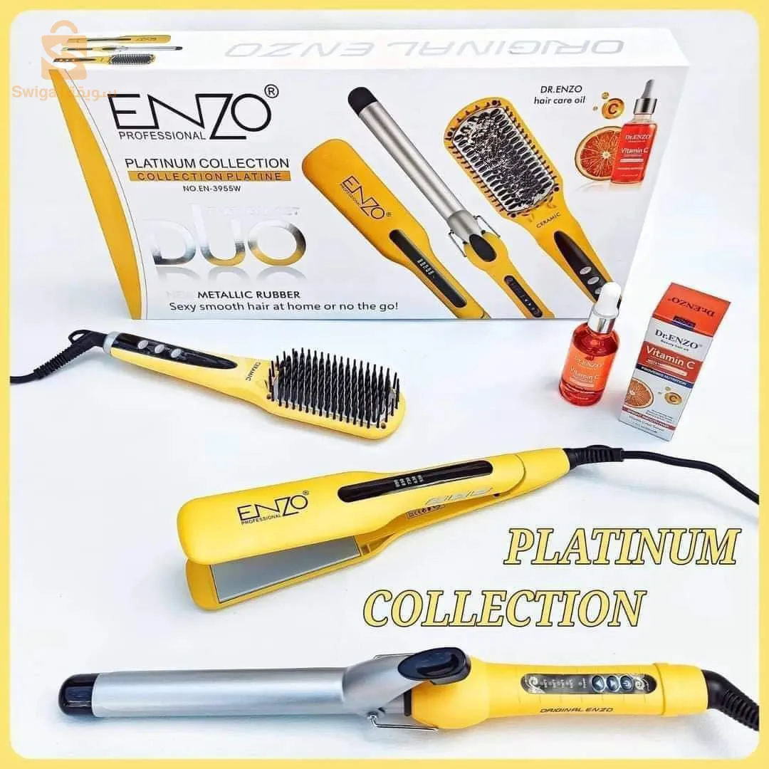 طقم انزو البلاتيني الاصفر الفاقع 4 في 1 👍‏Enzo Platinum Collection EN-3955