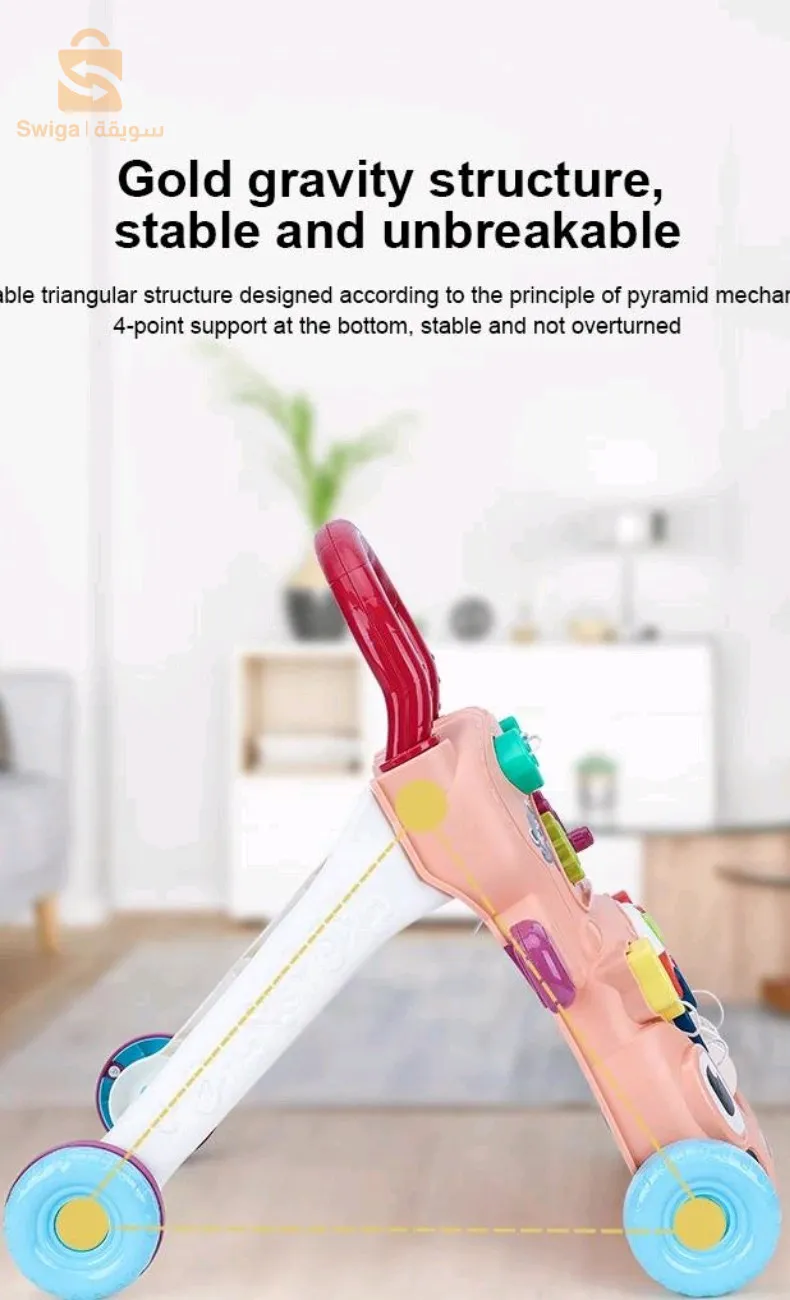 مشاية تعليمية 2 في 1 للرضع والأطفال$👍