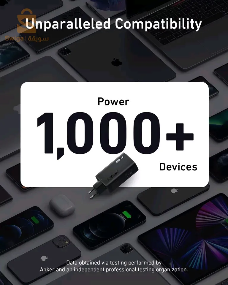 Anker 737 Chargeur 120W 2 Ports Type C + 1 Port Usb A 
Uk plug