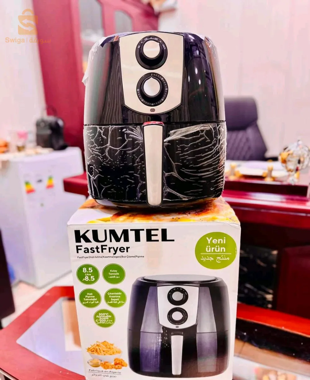 Friteuse sans huile KUMTEL 8.5L#جديد Turkish marqueمقلاة هوائية Kumtel متوفرة الان في  Volume : 8.5 Litres Puissance : 1800 Watts Couleur : noir 14600دج0665955230فب👉viber watts