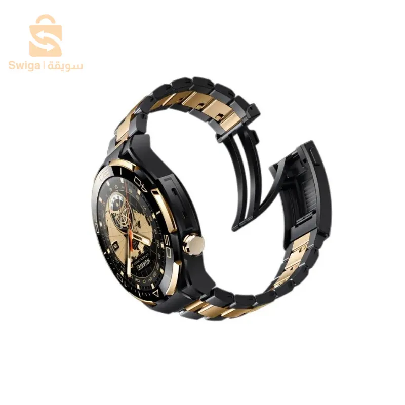 ساعة HainoTeko المحدودة الإصدار بتقنية Bluetooth Smartwatch AMOLED مع سوارين للشحن اللاسلكي$👍