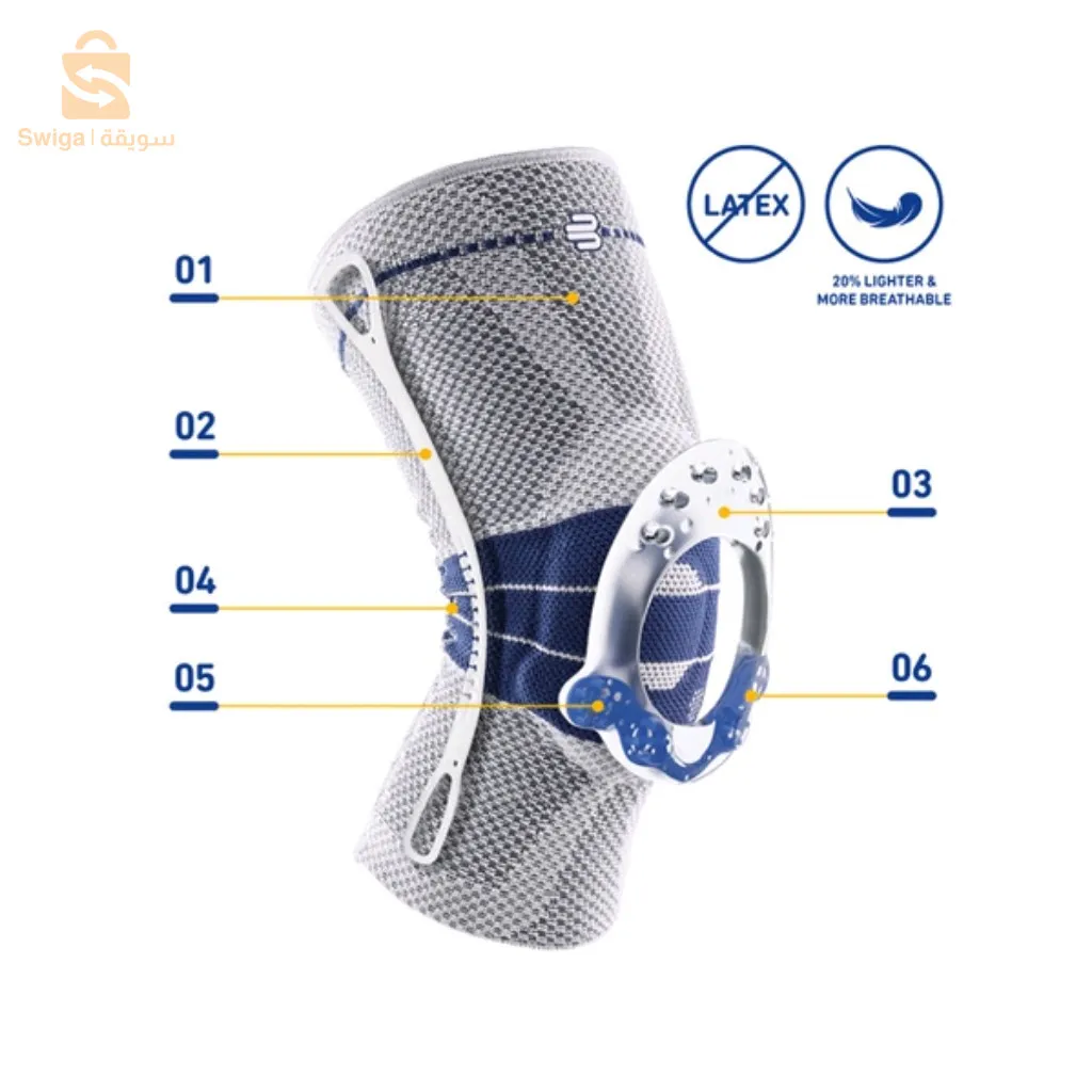 Genouillère avec coussinets en gel rotulien et stabilisateurs latéraux , soutien d'arthrite