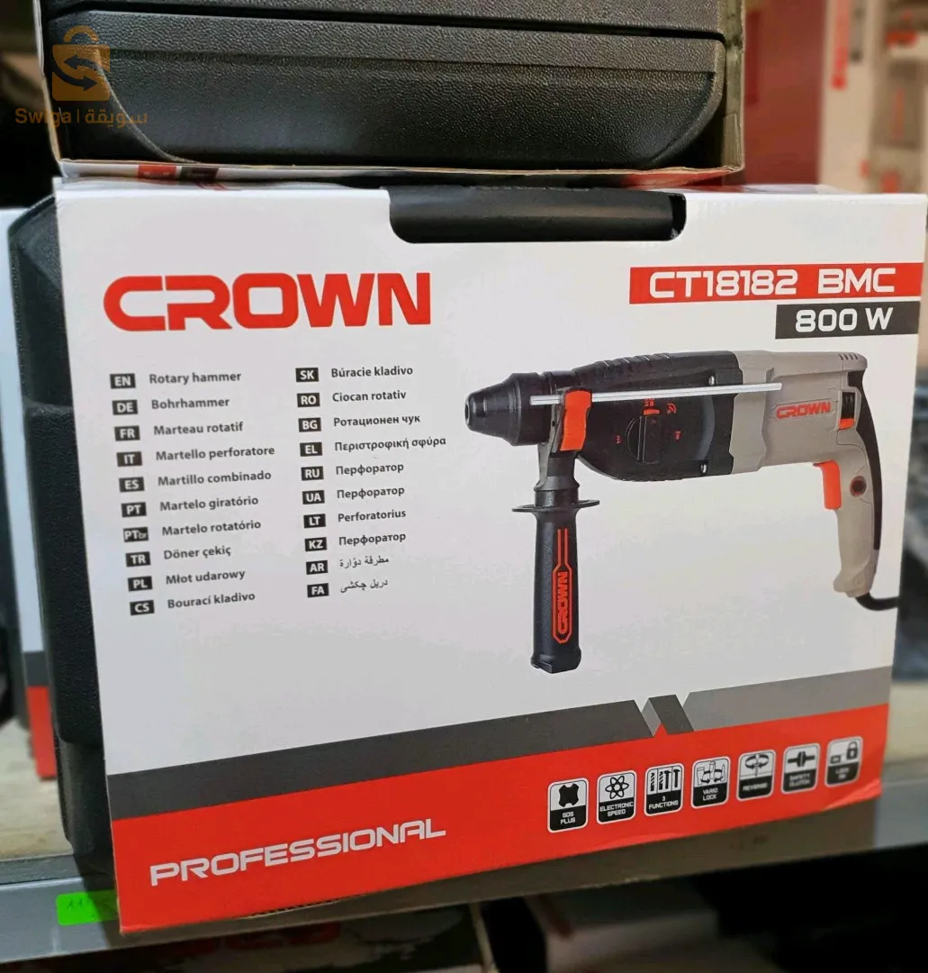 Marteau-piqueur Perforateur 28mm 800w CROWN