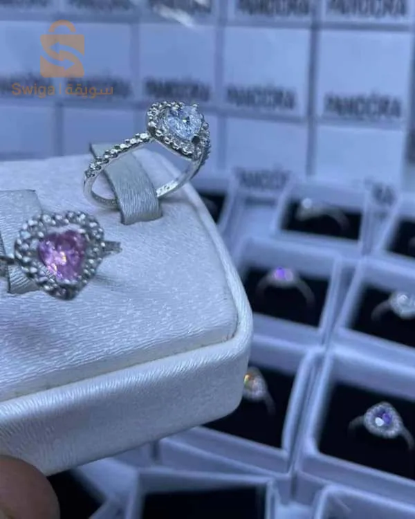 باندورة فضة  متوفر الأبيض والوردي