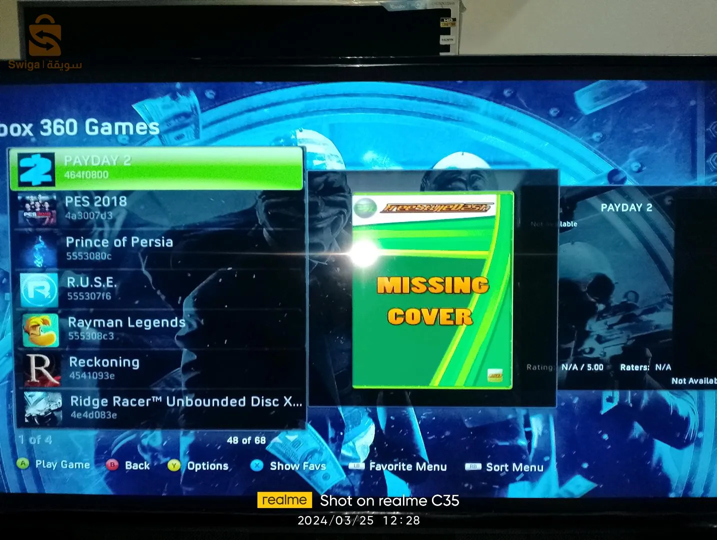 Xbox 360 72jeux et kinet et 2manete