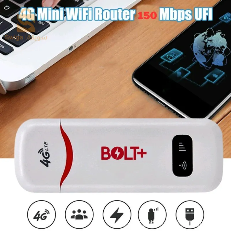 محول دونجل USB لاسلكي 4G LTE بسرعة 150 ميجابت في الثانية لمودم WiFi وبطاقة SD وجهاز التوجيه 4G$👍