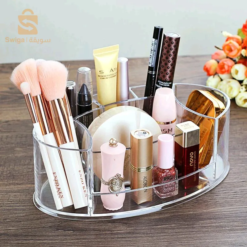 Boîte de rangement cosmétique transparente en acrylique