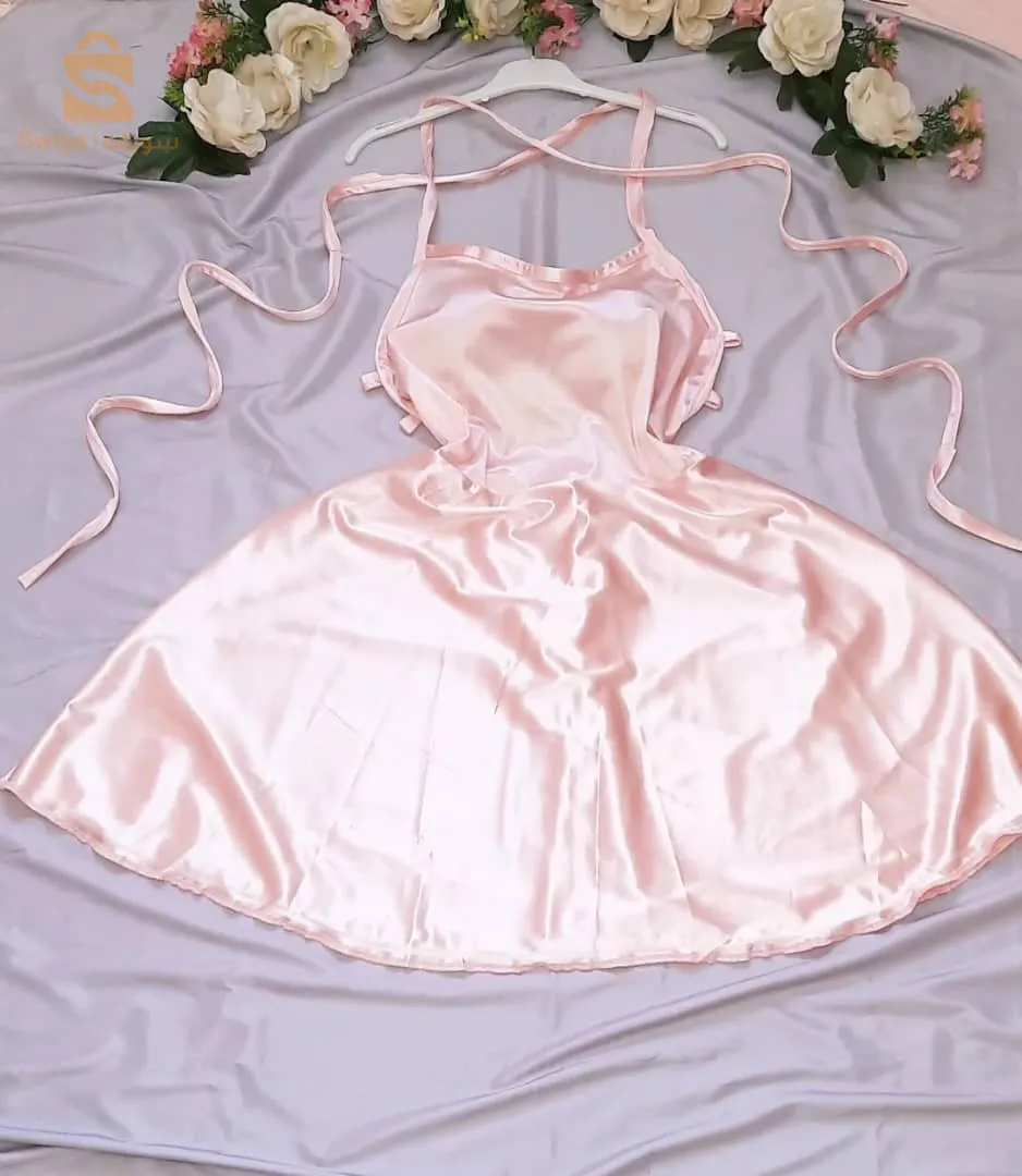 Fondrobe Sexy❤️‍🔥 satin ☺️ courte