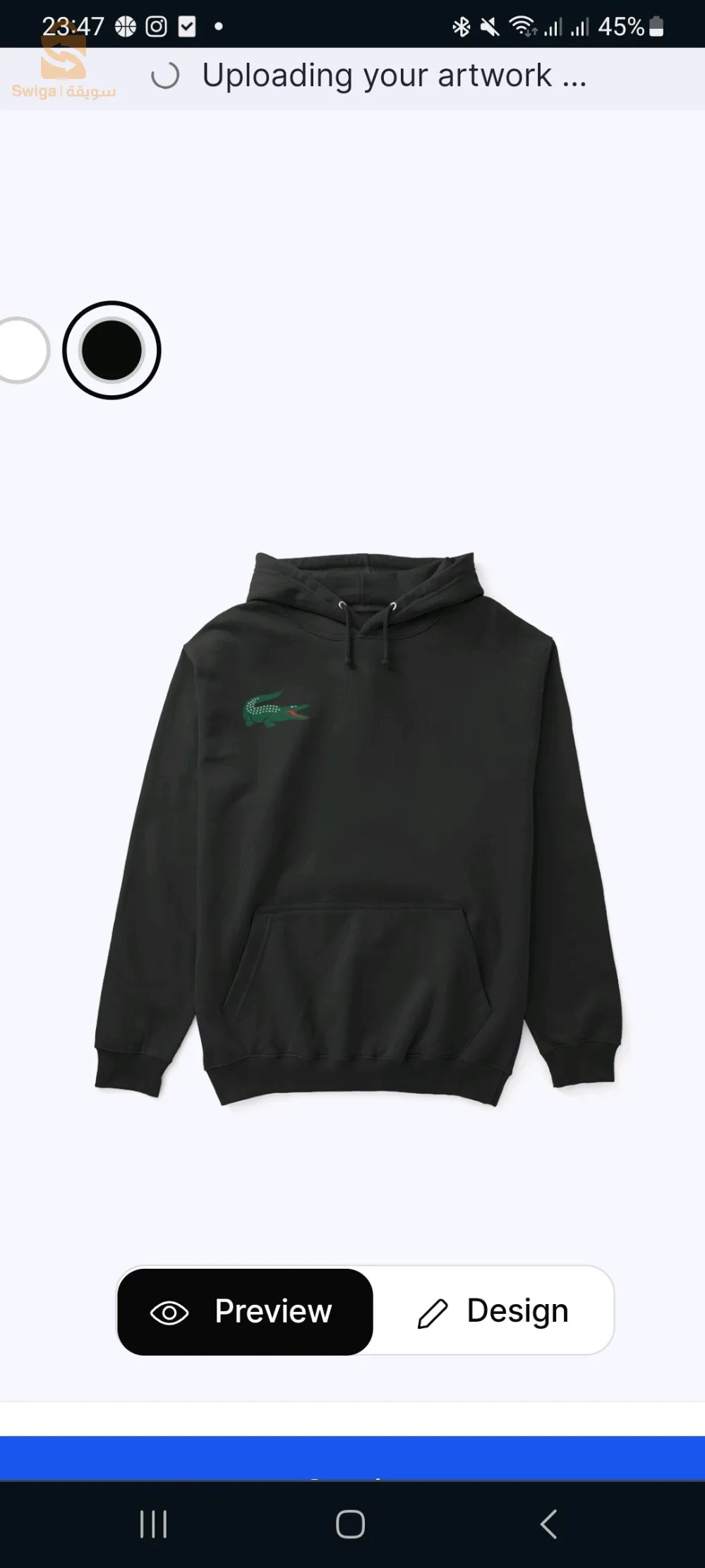 hoodie  لاكوست