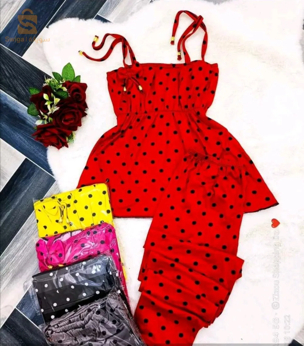 بيجامة حلوة بسومة سكر