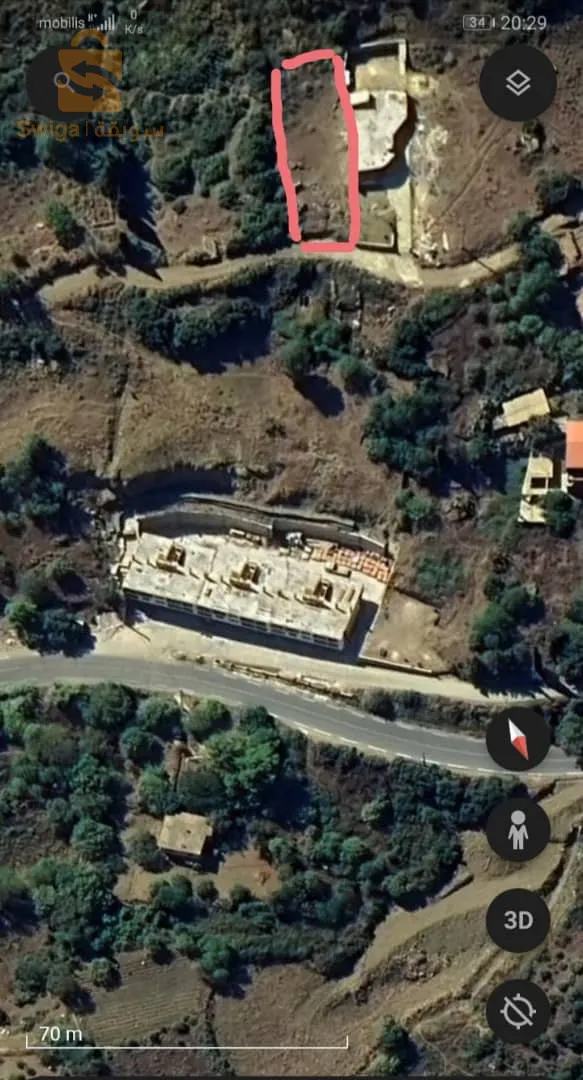 Terrain à vendre à azeffoun