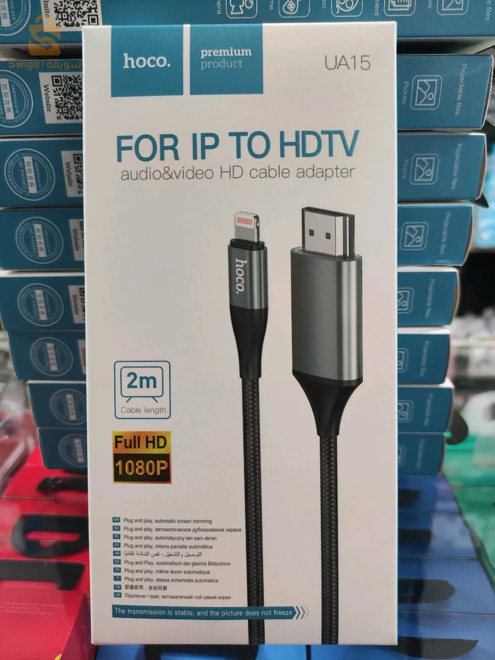 Câble Type-C vers HDMI « UA16 », Câble UA16 Type-C vers HDMI, prise en charge de la sortie HD 4K/30 Hz, plug and play, 2 m