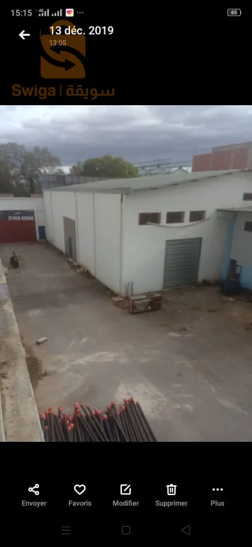 كراء مستودع ومحل قالمة بلخير