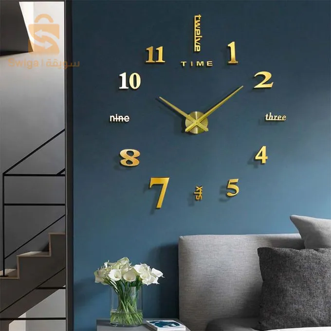 Horloge Murale 3D 🕰️ Décoration Pour Maison Salon Chambre Bureau Au Plusieurs Modele Et Couleur 🎨