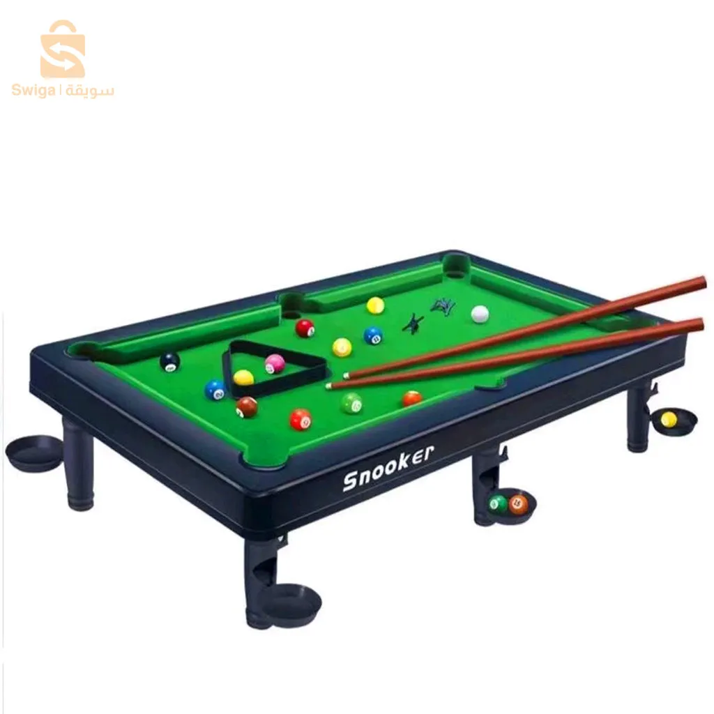 طاولة ألعاب بلياردو صغيرة متعددة اللاعبين للأطفال
تعتبر طاولة البلياردو المصغرة المحمولة هذه مثالية لتوفير المساحة، ومثالية للأماكن التي لا توجد فيها مساحة كافية لوضع طاولة البلياردو، مثل غرفة لعب الأطفال أو غرفة العائلة.
 كرات اللعبة وأطرافها هي أفضل حجم ووزن للطاولة، مما يجعل ممارسة التصويب أسهل ويحسن مهاراتك.
 مناسبة للأشخاص من جميع الأعمار - لعبة البلياردو هذه مناسبة لجميع الأعمار. صغيرة بما يكفي ليتحكم فيها الأطفال، ولكنها كبيرة بما يكفي ليستمتع بها الكبار. في ليلة اللعب العائلية، يمكن للجميع الاستمتاع بهذه اللعبة.
 تتضمن المجموعة كل ما تحتاجه: عصا البلياردو، والطباشير، والحامل المثلث وكرات البلياردو.
 عمل طاولة بلياردو في الحياة الحقيقية! الهدية المثالية لأي محب للرياضة أو الألعاب، سواء كان بالغًا أو طفلًا! مناسبة لجميع الأعمار – لاعبين متعددين – للمتعة العائلية!
3900دج
0665955230وق👉viber watts