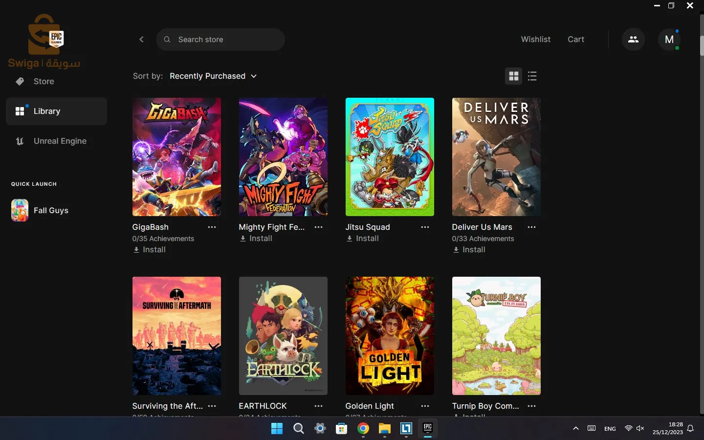 💻🎮Compte EPIC GAMES +190 JEUX