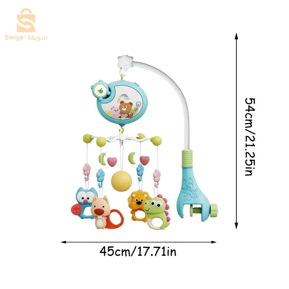 مهد أطفال موسيقي دوار مع أضواء موسيقية وجهاز تحكم عن بعد
4100دج
0665955230وق👉viber watts