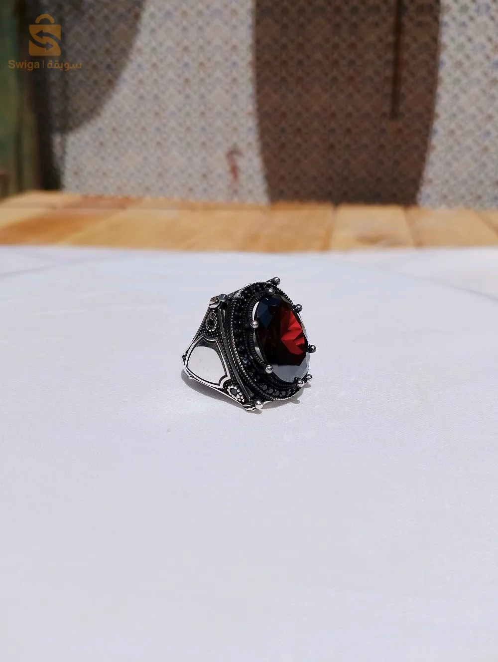 خاتم رجال من الفضة