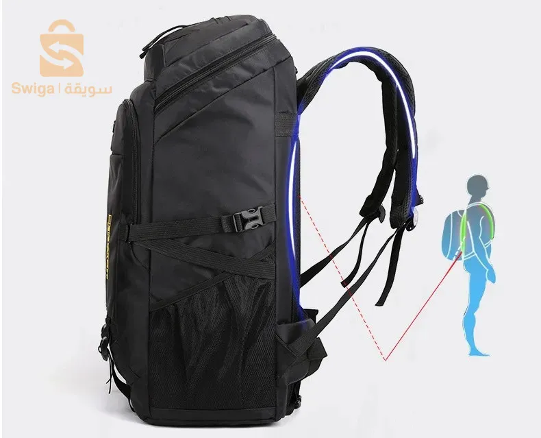 Previous
Next
Sacs à dos de voyage grande capacité 75 L étanche
4
Sac de sport polyvalent de grande taille, idéal pour transporter du matériel à la salle de sport et aux événements sportifs d’équipe ou pour les voyages et les aventures en camping.
Fabriqué en polyester résistant. La bandoulière et le panneau arrière rembourrés et respirants sont extrêmement confortables et légers, ce qui libère la chaleur plutôt que de l’accumuler.
Utilisation multifonctionnelle : conçu pour les hommes et les femmes, peut être utilisé comme sac à main, sac à bandoulière et sac à dos.
Taille :  41* 23*63  cm
Couleur : Noir * Bleu * Vert
capacité : 75 Littre
5600دج
0665955230وق👉viber watts