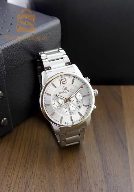 ساعة bigotti  اصلية للرجال