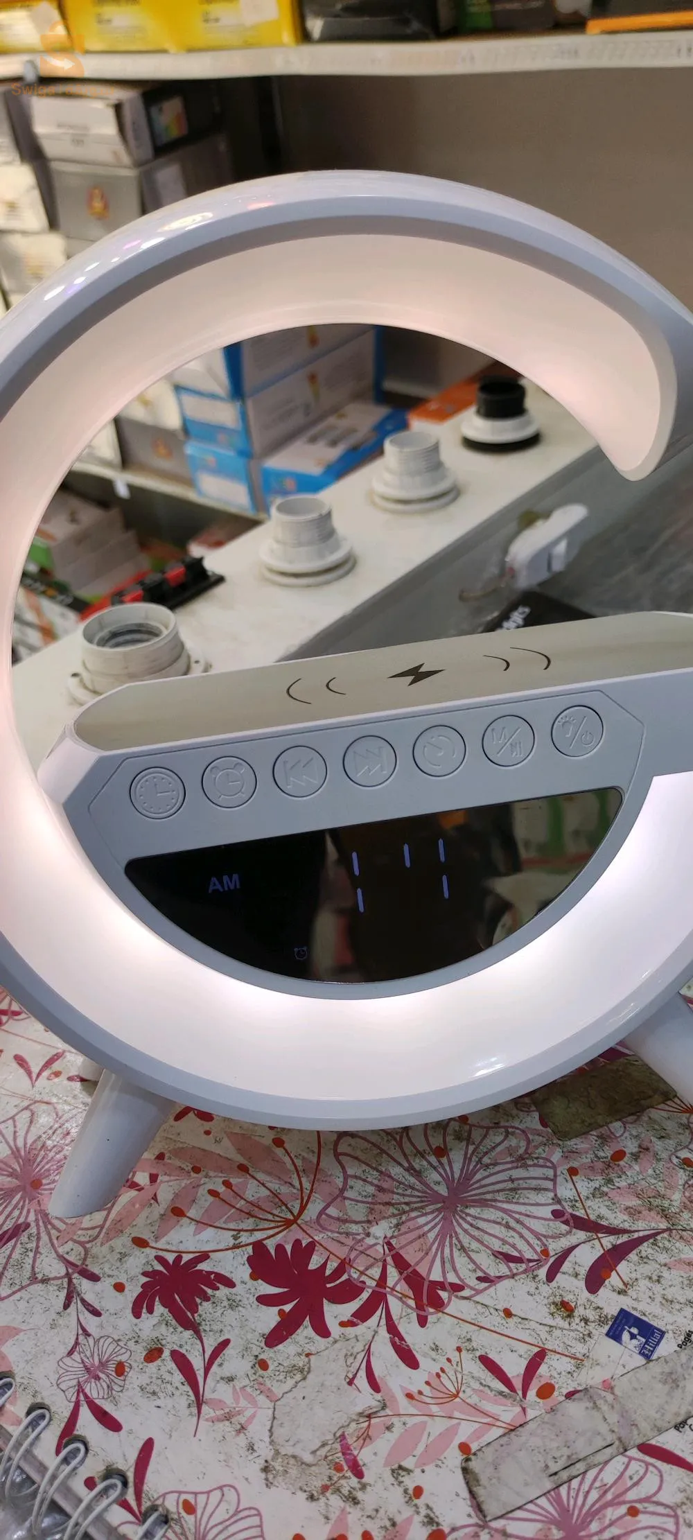 Google led wireless charging speaker