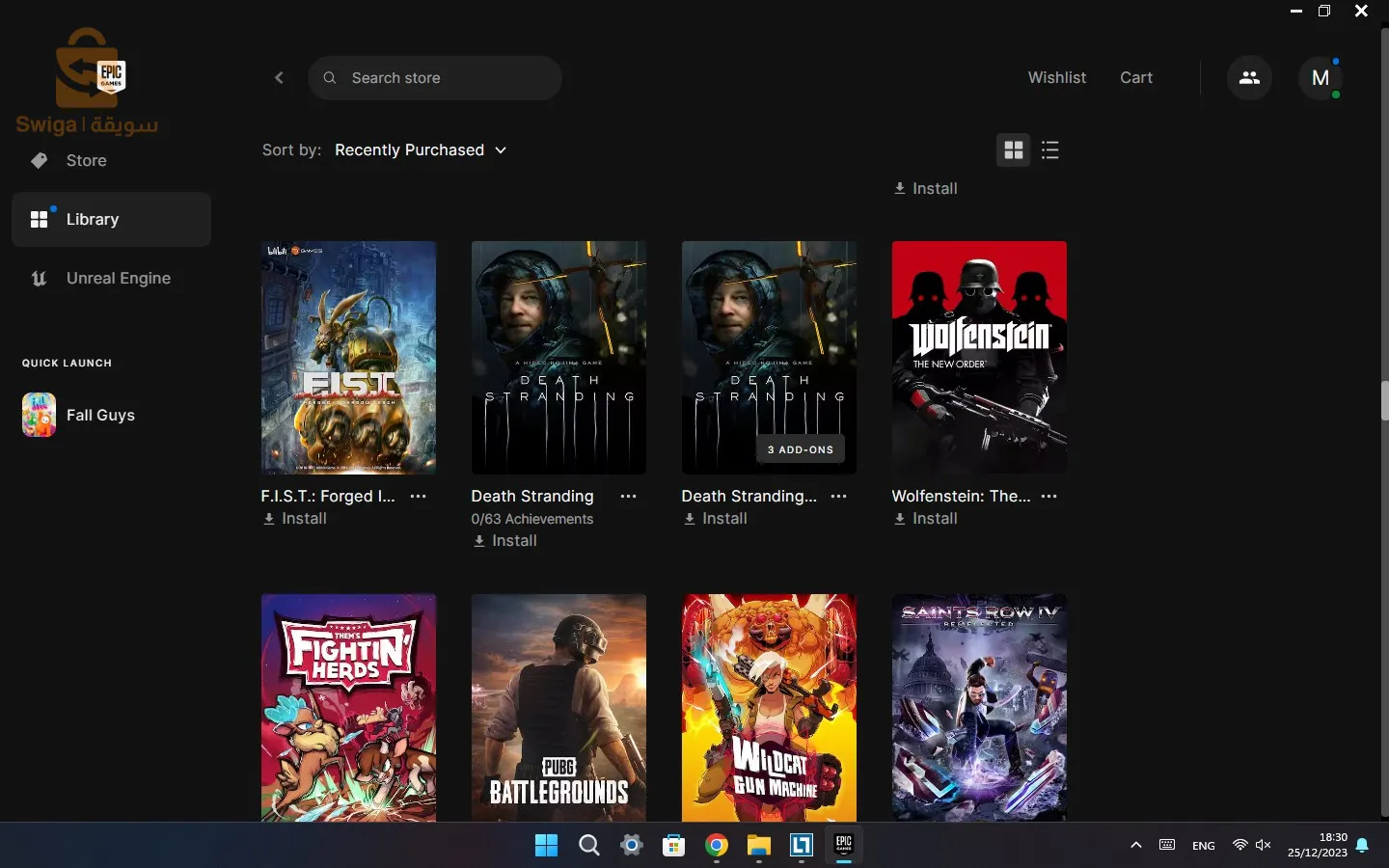 💻🎮Compte EPIC GAMES +190 JEUX