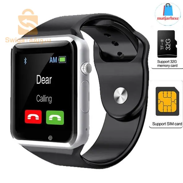 ساعة ذكية هاتف تقبل شريحة SIM وبطاقة ذاكرةMontre téléphone