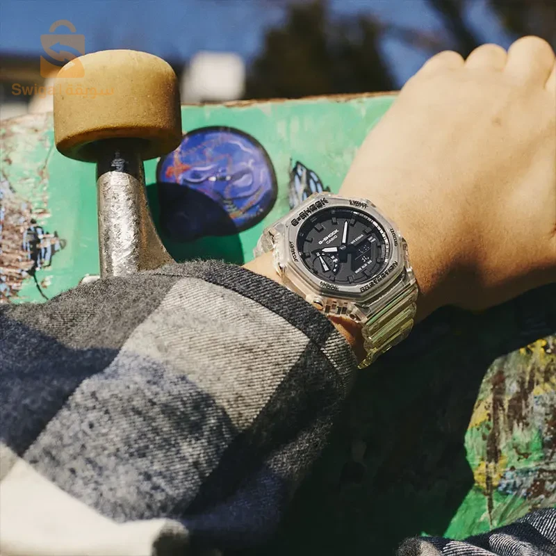 Montre numérique de sport à quartz   ,cadran 
amovible ultra fin, LED