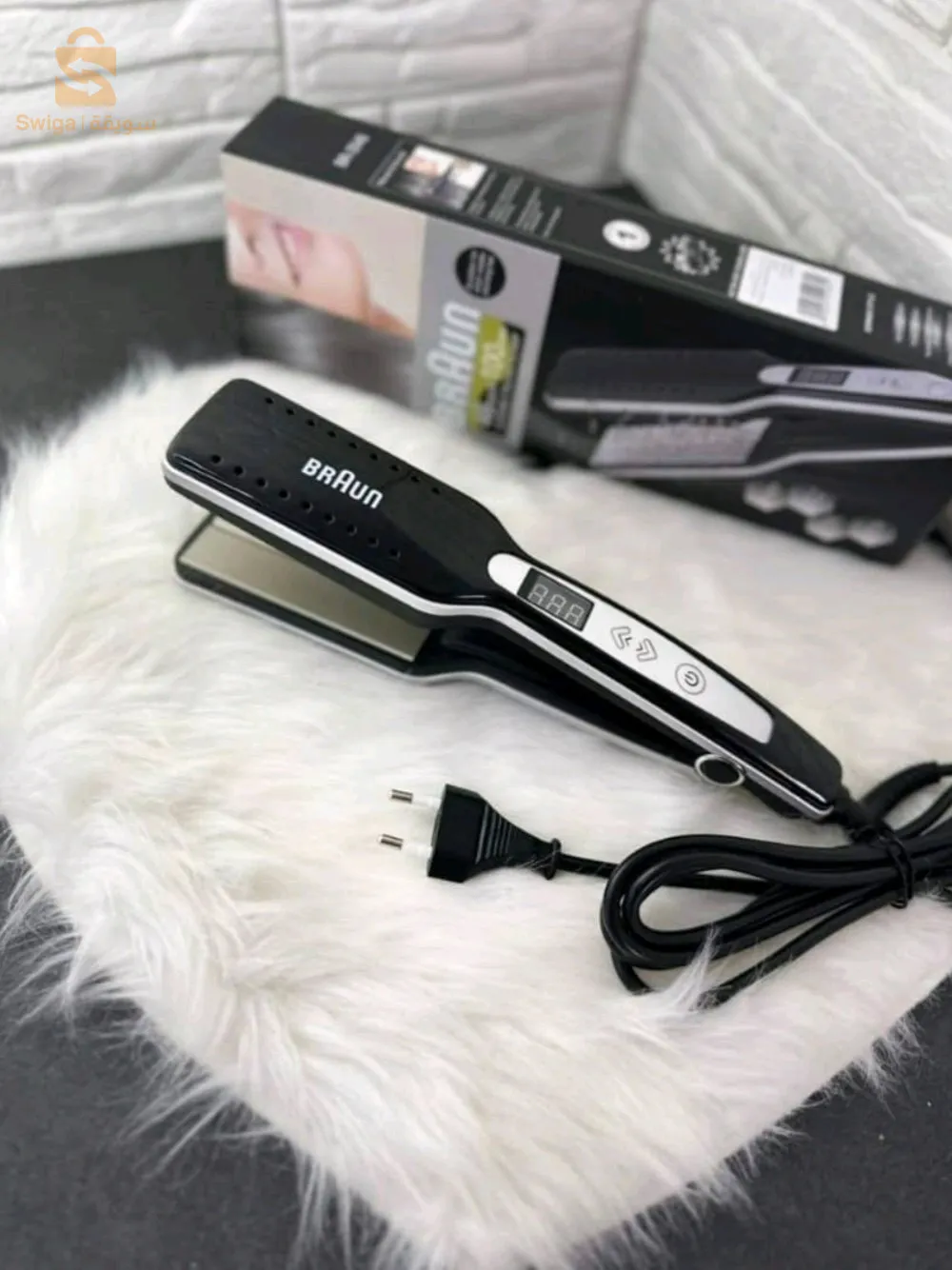 BRAUNE Lisseur a Vapeur Plaque Ceramique Pro