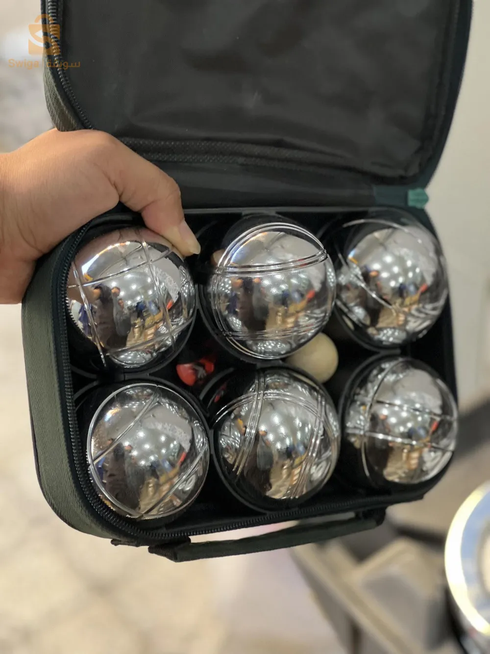 Les boulles 6pcs Flott لعبة الكرة الحديدية