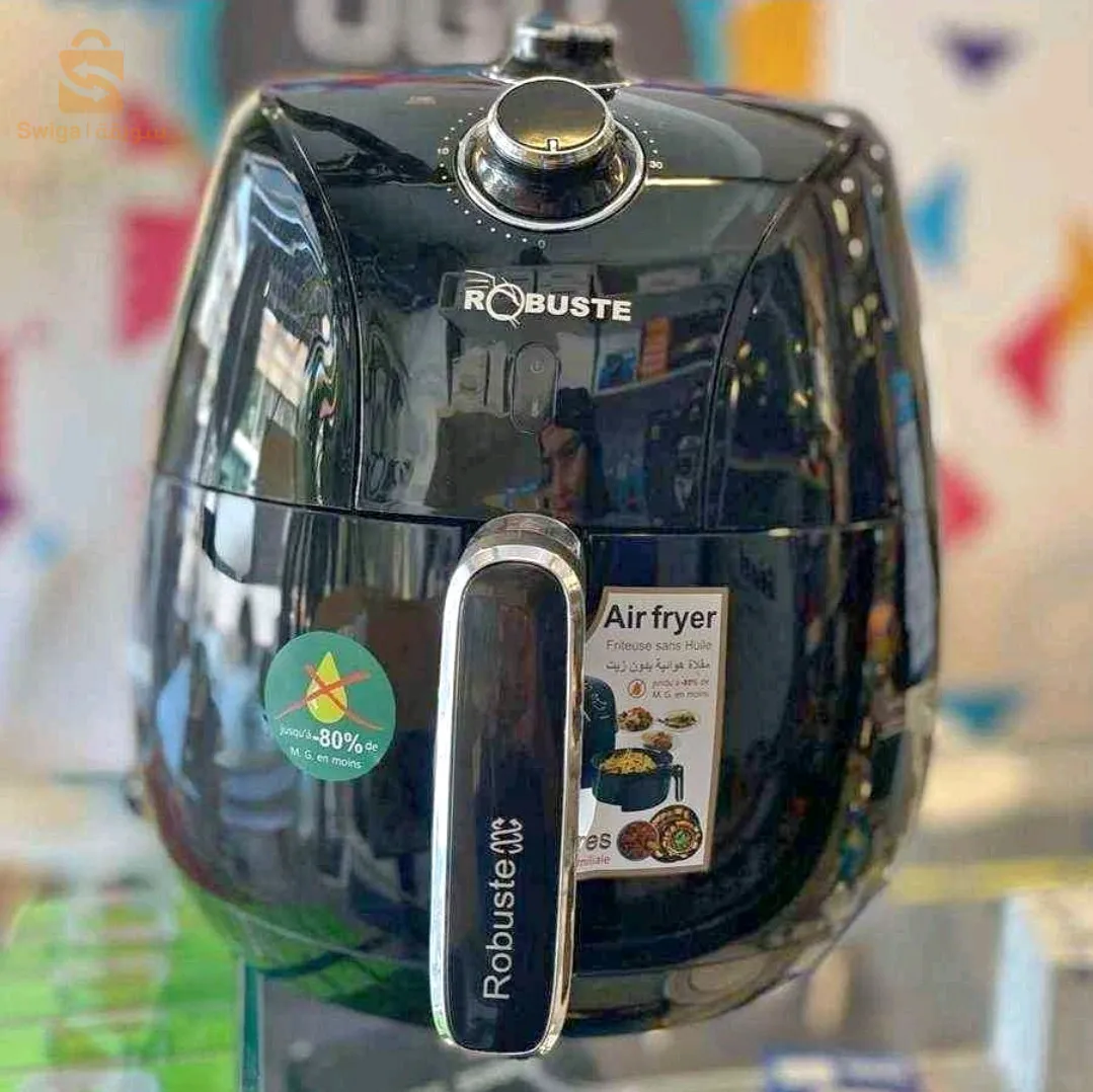 Friteuse robuste sans huile 5L /2000wFriteuse ROBUSTE5L2000w✔️Friteuse sans huile Capacité  : 5 Litres✔️-Thermostat réglable 80° – 200°✔️-Minuterie (arrêt automatique) 30Min✔️-Antiadhésif nettoyage facile✔️-Façade en acier inoxydable✔️-Voltage : 220V/240V – 50Hz/60Hz✔️-Puissance : 2000W15400دج0665955230فب👉viber watts