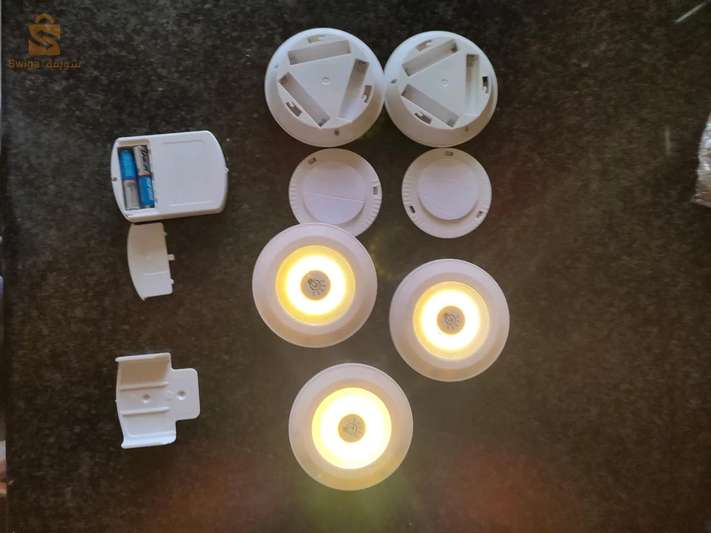 5مصابيح إضاءة تحكم عن بعد تعمل بالبطارية