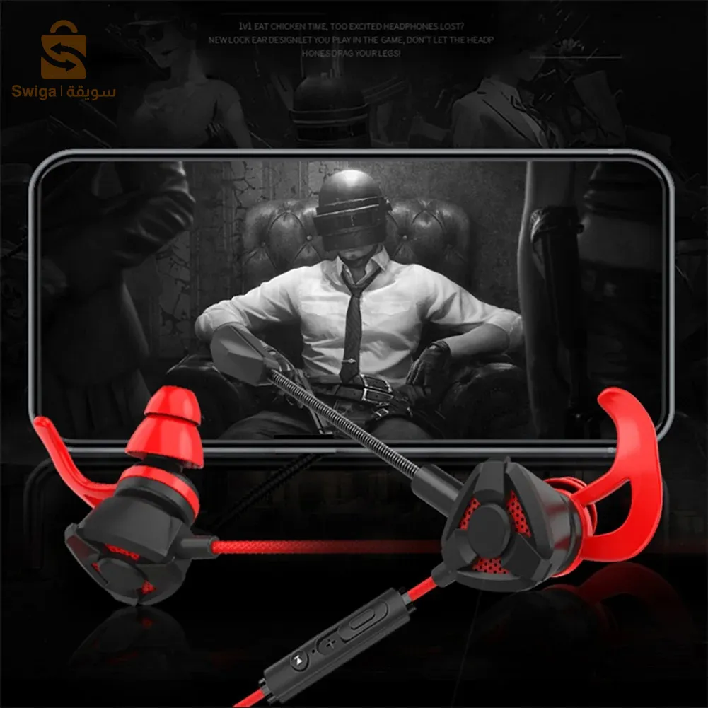 سماعات رأس سلكية للألعاب مع ميكروفون مدمج، لأجهزة PS4 وSwitch وXbox وPC 3.5 ملم DUNTH DU-K5$👍