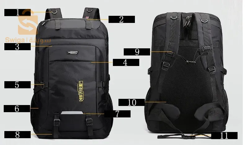 Previous
Next
Sacs à dos de voyage grande capacité 75 L étanche
4
Sac de sport polyvalent de grande taille, idéal pour transporter du matériel à la salle de sport et aux événements sportifs d’équipe ou pour les voyages et les aventures en camping.
Fabriqué en polyester résistant. La bandoulière et le panneau arrière rembourrés et respirants sont extrêmement confortables et légers, ce qui libère la chaleur plutôt que de l’accumuler.
Utilisation multifonctionnelle : conçu pour les hommes et les femmes, peut être utilisé comme sac à main, sac à bandoulière et sac à dos.
Taille :  41* 23*63  cm
Couleur : Noir * Bleu * Vert
capacité : 75 Littre
5600دج
0665955230وق👉viber watts