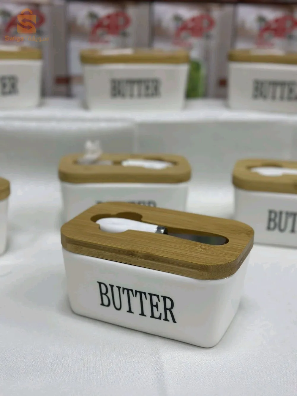 طبق زبدة سيراميك فاخر 🥖🧈🔪