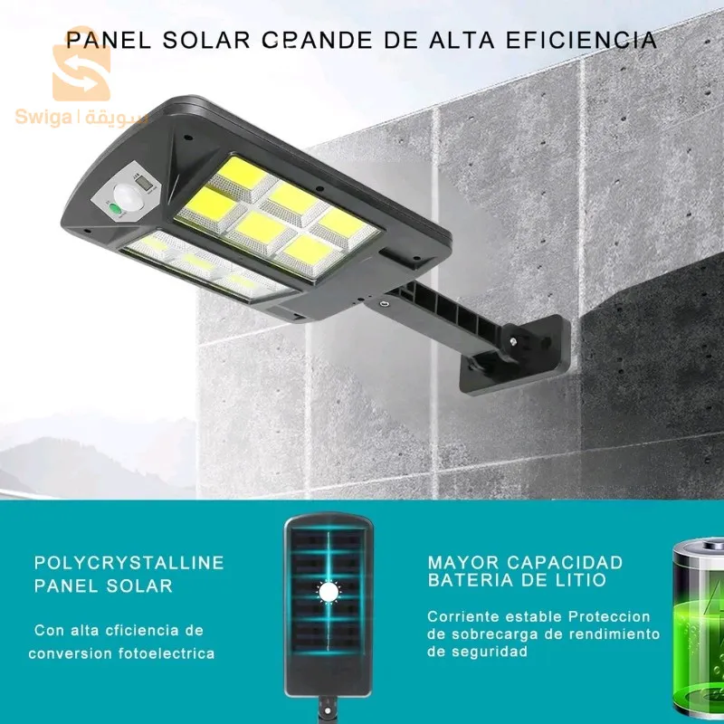 في الهواء الطلق ضوء الجدار الشمسية PIR محس حركة مقاوم للماء COB Led ضوء الشارع لساحة الحديقة
مؤشر IP IP67
جهد الإدخال (فولت) 3.7
كفاءة إضاءة المصباح (lm/w) 56
مصباح التدفق الضوئي (lm) 2000
الضمان (السنة) 1
مؤشر تجسيد اللون (Ra) 65
مؤشر مصدر الطاقة
الشهادات CCC، RoHS
مصدر ضوء LED
دعم باهتة نعم
العمر (ساعة) 100,000
زاوية الشعاع (°) 120
نوع الضوء أدى ضوء الشارع الشمسية
بطارية ليثيوم أيون قابلة للشحن 3000 مللي أمبير
المواد: عبس
فناء خارجي، حديقة ذات مناظر طبيعية
اسم المنتج: ضوء الشارع بالطاقة الشمسية في الهواء الطلق
الحجم 305*210*120 ملم
الوزن 475 جرام
3400دج
0665955230وق👉viber watts