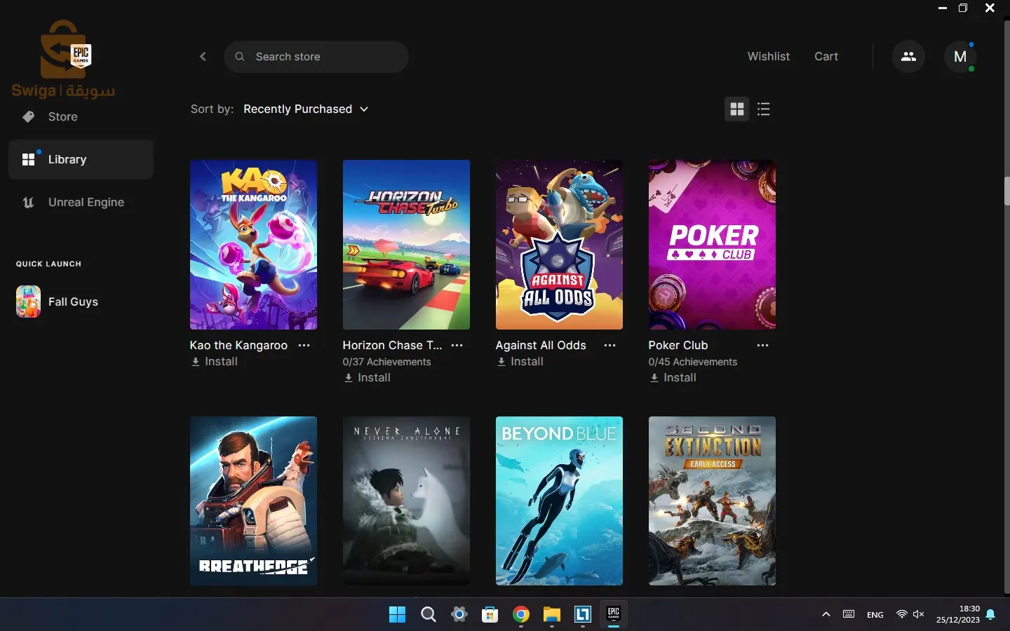 💻🎮Compte EPIC GAMES +190 JEUX