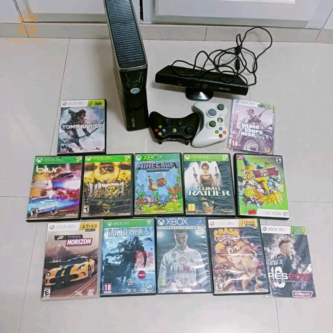 xbox 360 مفلاشي مقليتشي 250GB فيه 12 سيدي