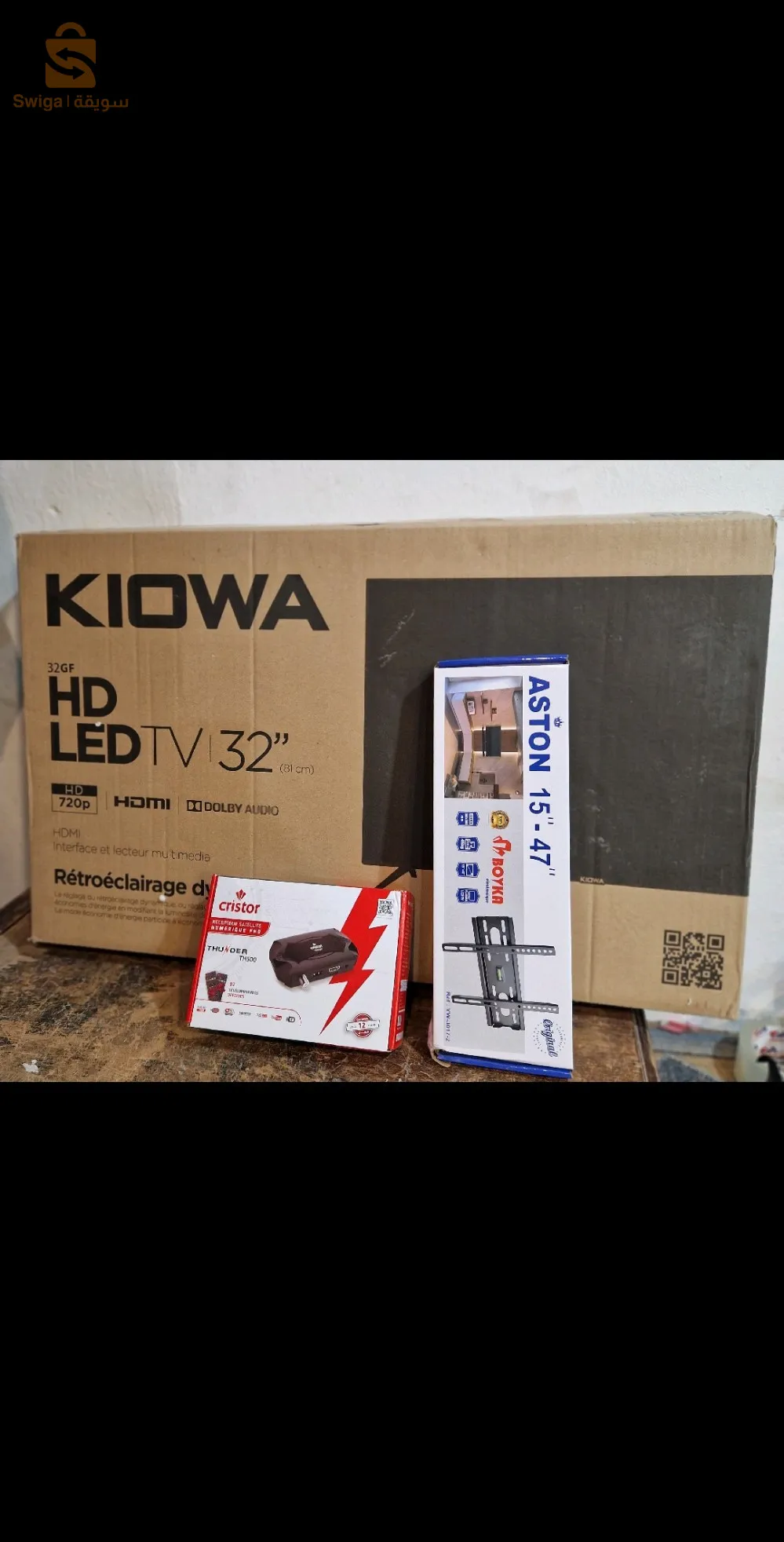 tv Kiowa 32 + Démo cristor th500 +Support