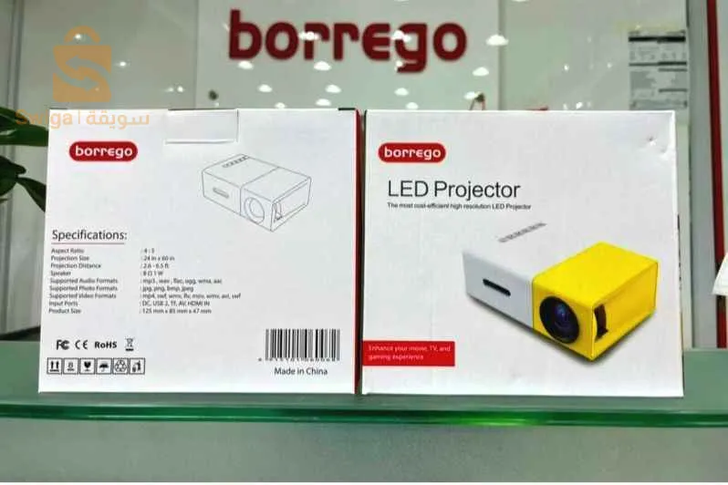 Projecteur Home Cinéma Multimédia 1080P Borrego YG300 FULL HD