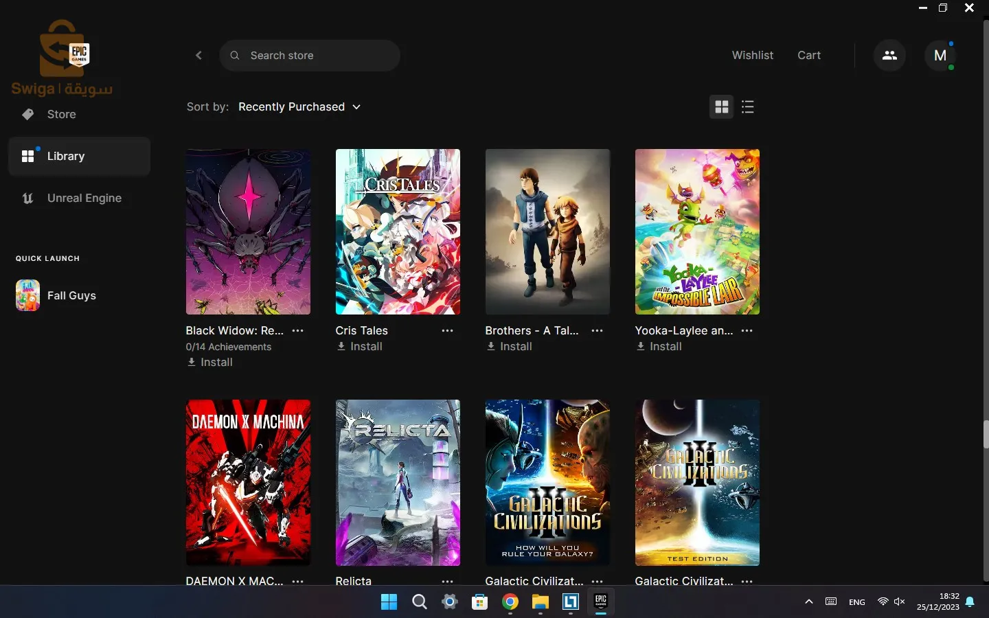 💻🎮Compte EPIC GAMES +190 JEUX