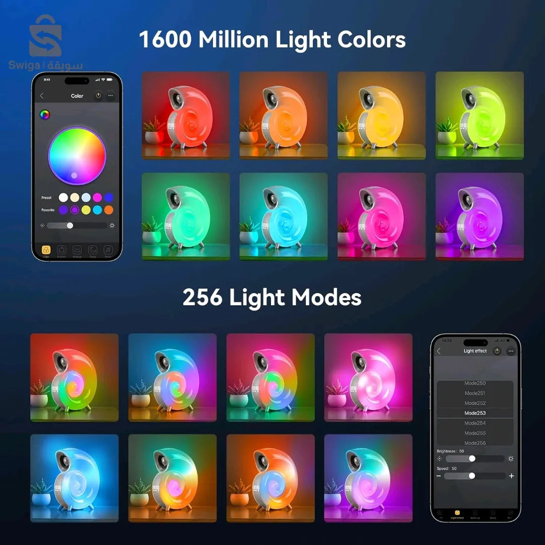 Réveil Veilleuse Intelligente Conch,RGB Bluetooth Musique Rythme Lumière - منبه ذكي على شكل محارة
【اخلق جوًا دافئًا】يجمع هذا الضوء الليلي بين وظائف المصباح ومكبر الصوت الذي يدعم تقنية البلوتوث لخلق أجواء دافئة ومريحة في منزلك. مع مجموعة متنوعة من خيارات الألوان، اختر من بين أكثر من 16 مليون لون واضبط السطوع لخلق أجواء مثالية. كما يوفر أيضًا لوحات ألوان قابلة للتخصيص ودرجات حرارة خفيفة.
7500دج
0665955230وق👉viber watts