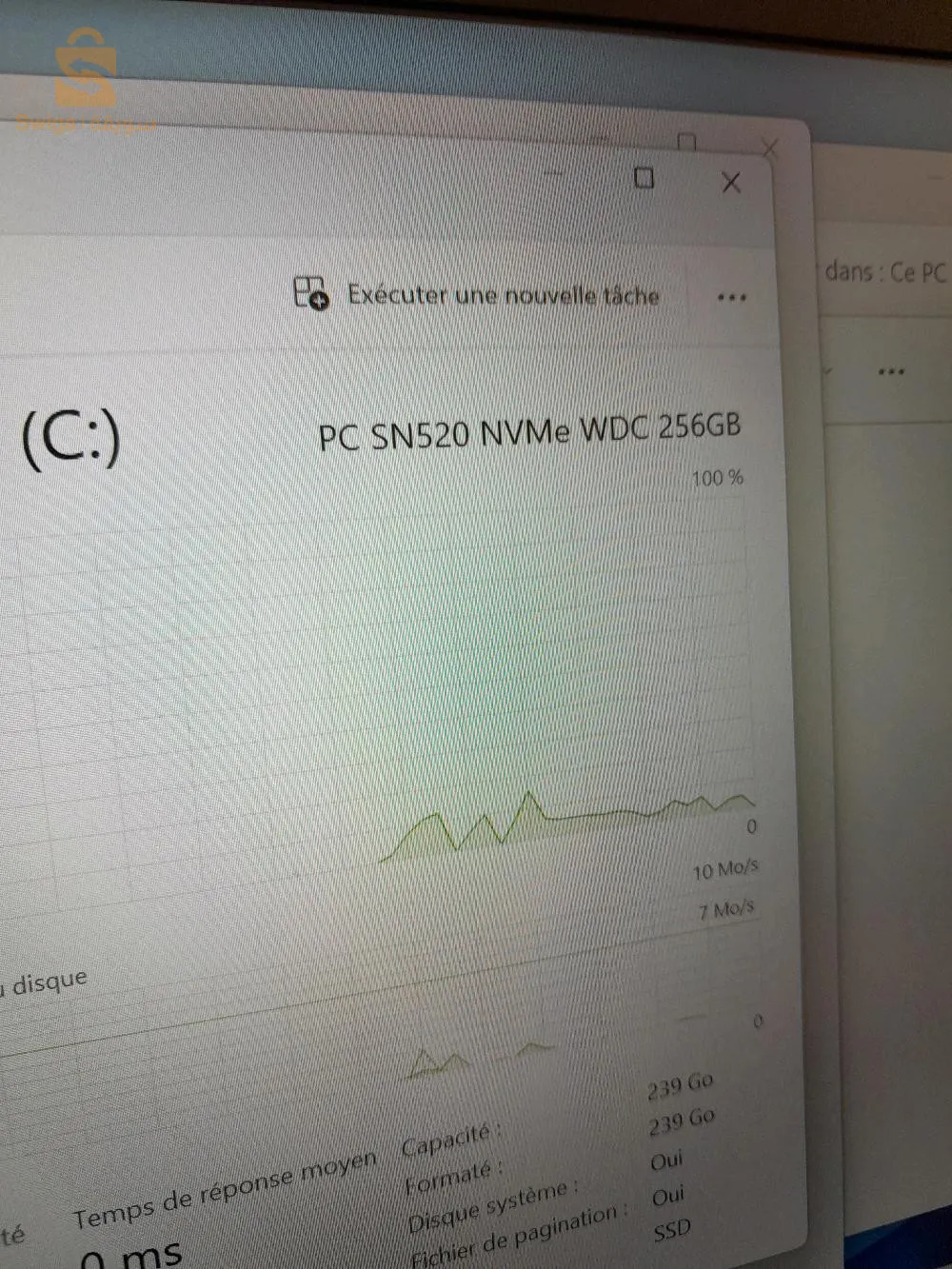 Pc Dell latitude 5400 (2020)i5 vpro 8 èmeRAM 8 GB ddr4Disque dur 256 GB SSD M2 nvme